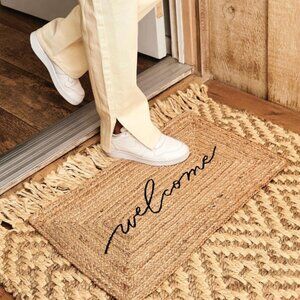 NWT Accompany Jute Welcome Mat